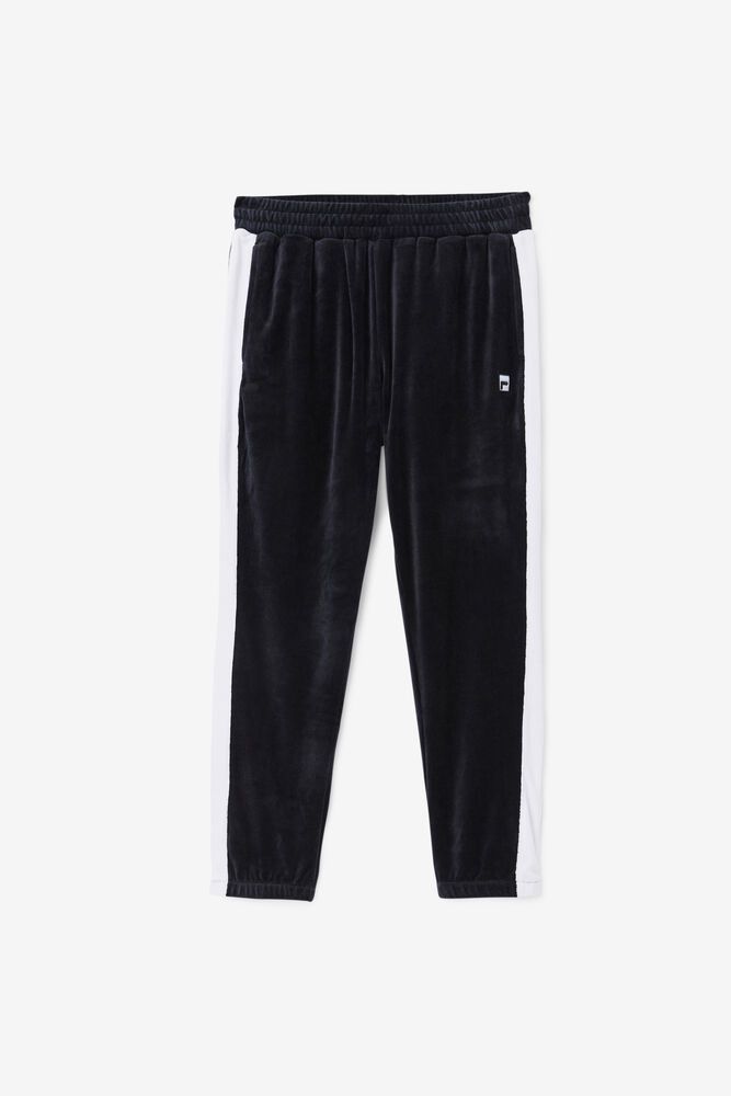 Fila Brice Velour Pants Black - Mens - 47123ISVU